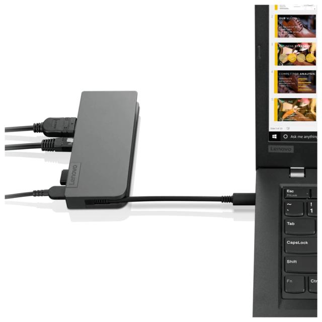 Lenovo, Powered USB-C Travel Hub - dock